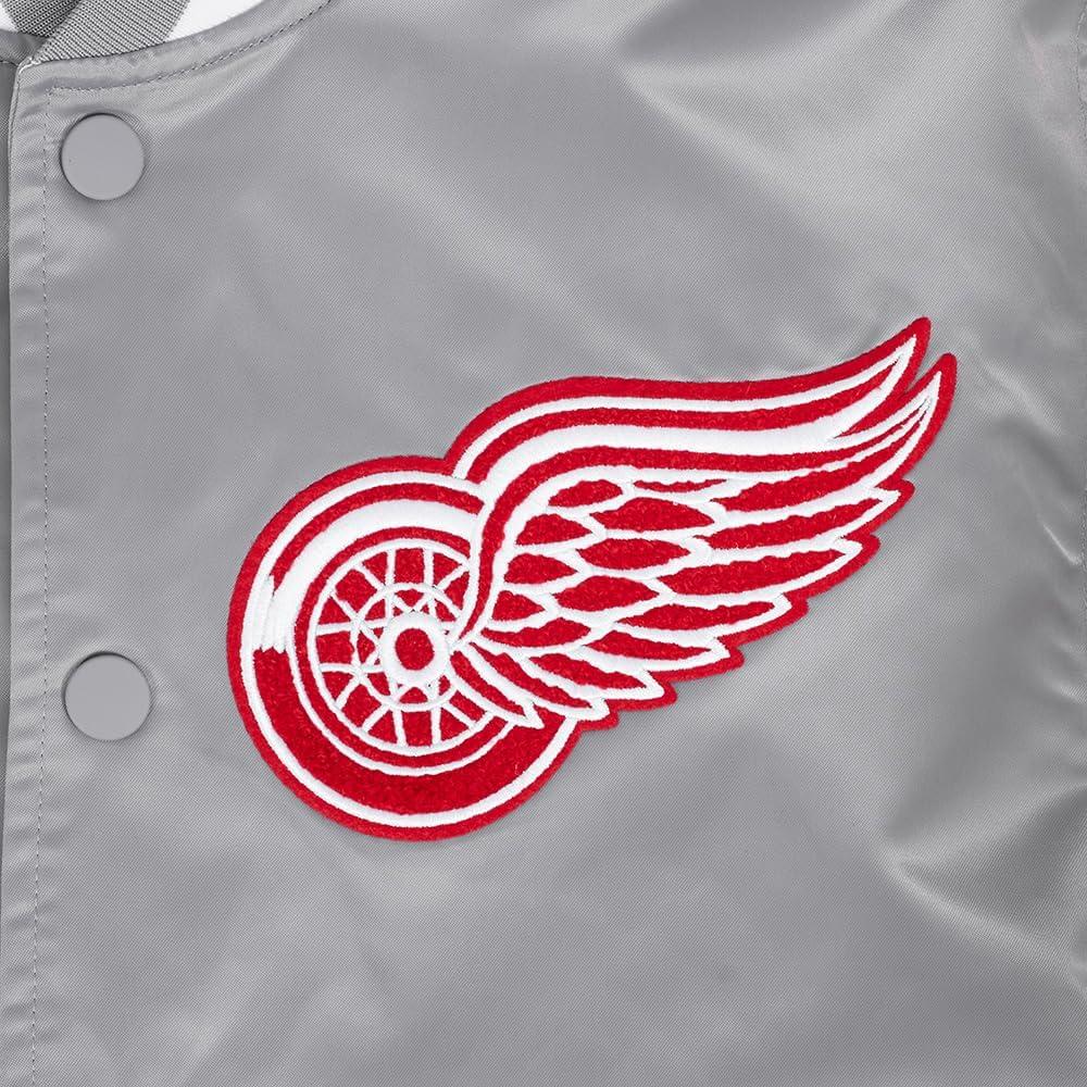 imagePro Standard Mens NHL Old English Satin JacketGray