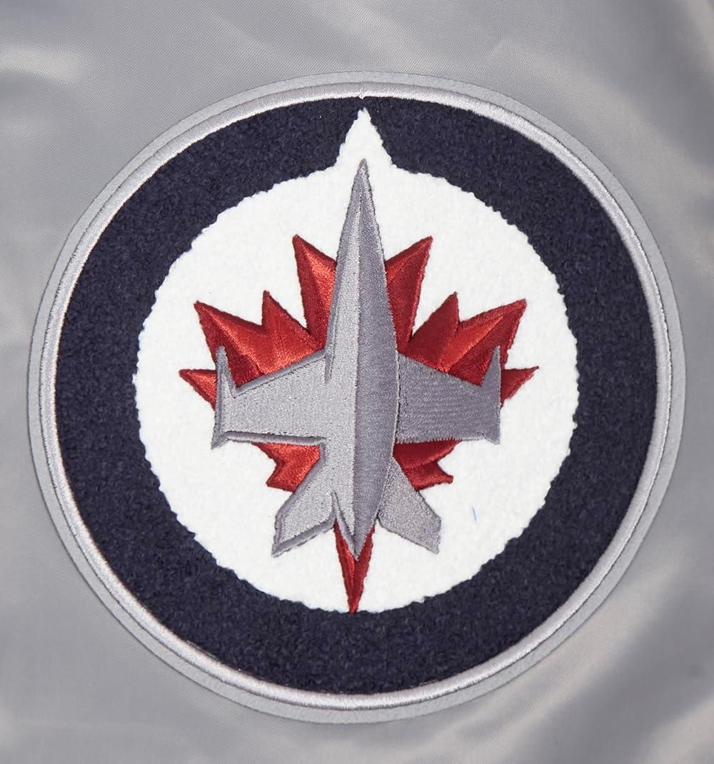 imagePro Standard Mens NHL Old English Satin JacketGray
