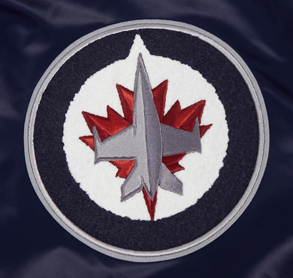 imagePro Standard Mens NHL Old English Satin JacketMidnight Navy