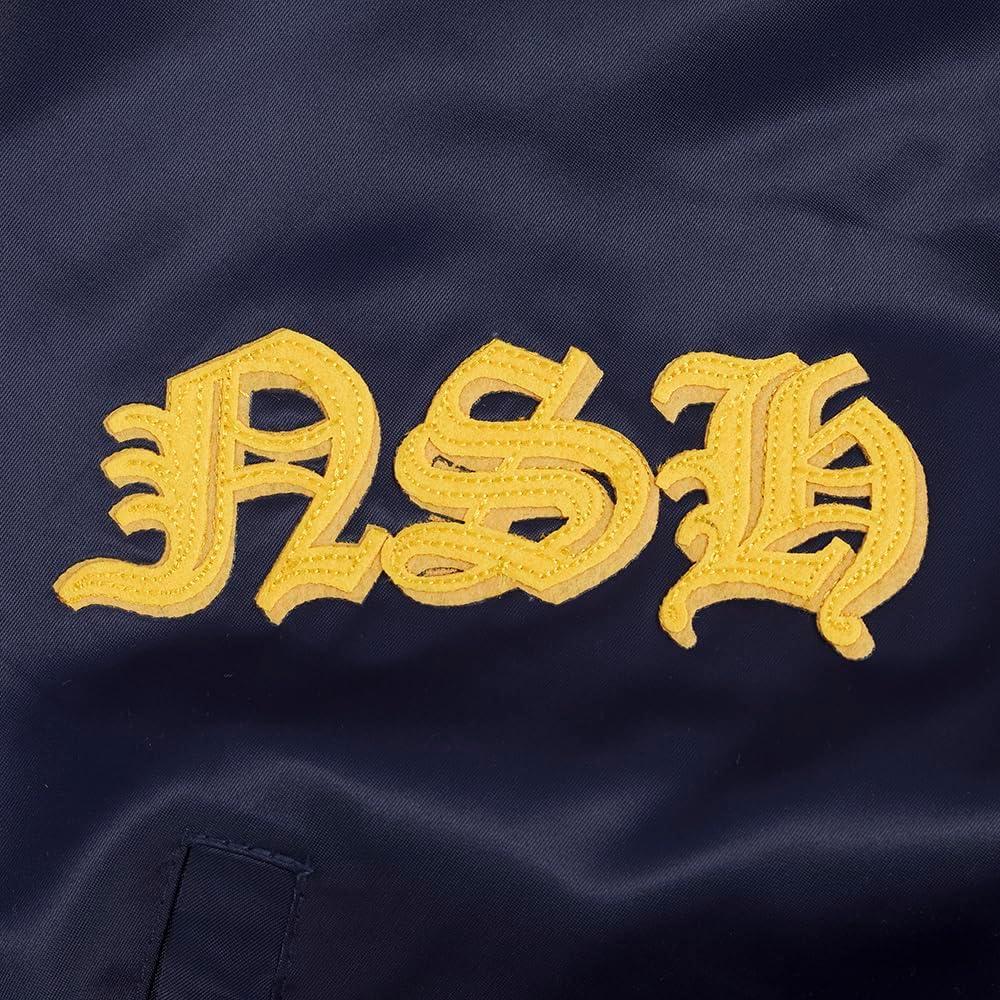 imagePro Standard Mens NHL Old English Satin JacketMidnight Navy