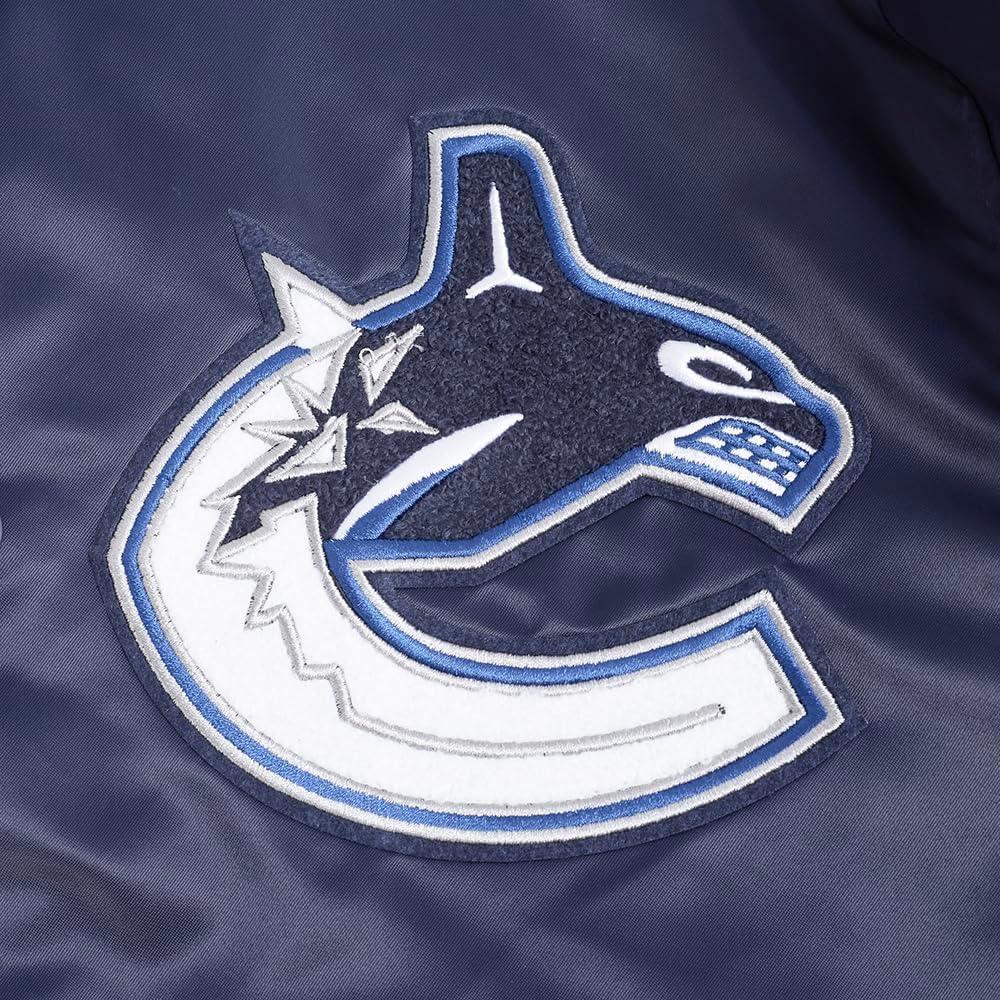 imagePro Standard Mens NHL Old English Satin JacketMidnight Navy