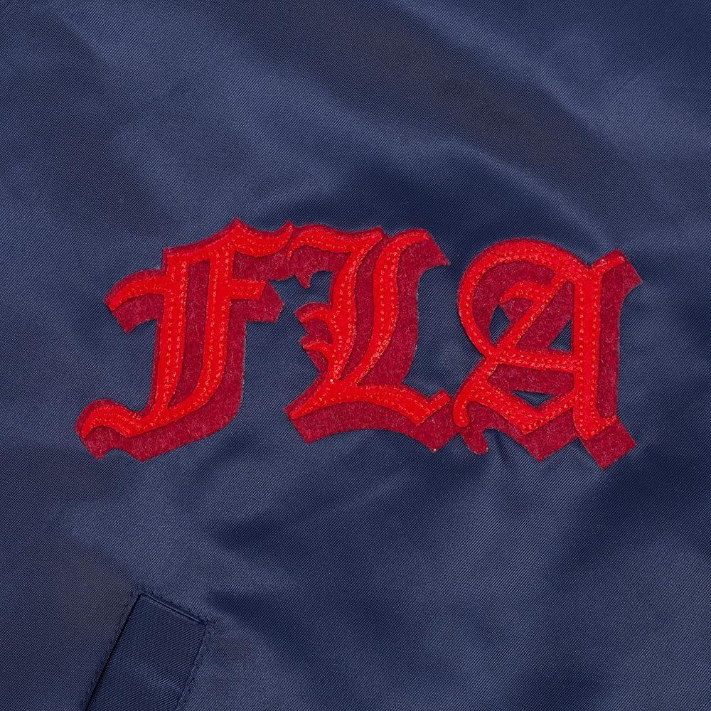 imagePro Standard Mens NHL Old English Satin JacketMidnight NavyRedMidnight Navy