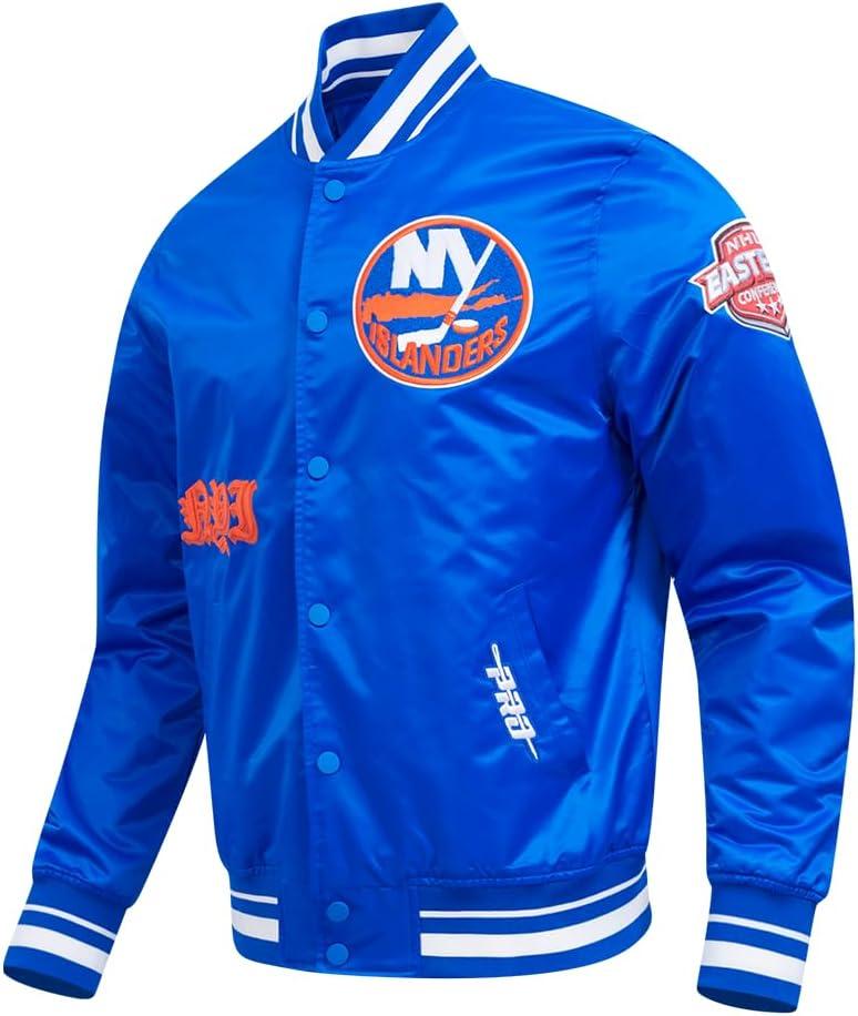 imagePro Standard Mens NHL Old English Satin JacketRoyal Blue