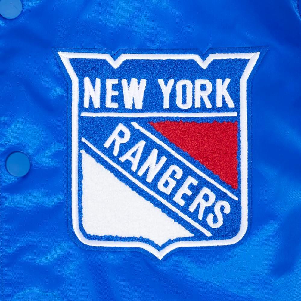 imagePro Standard Mens NHL Old English Satin JacketRoyal Blue