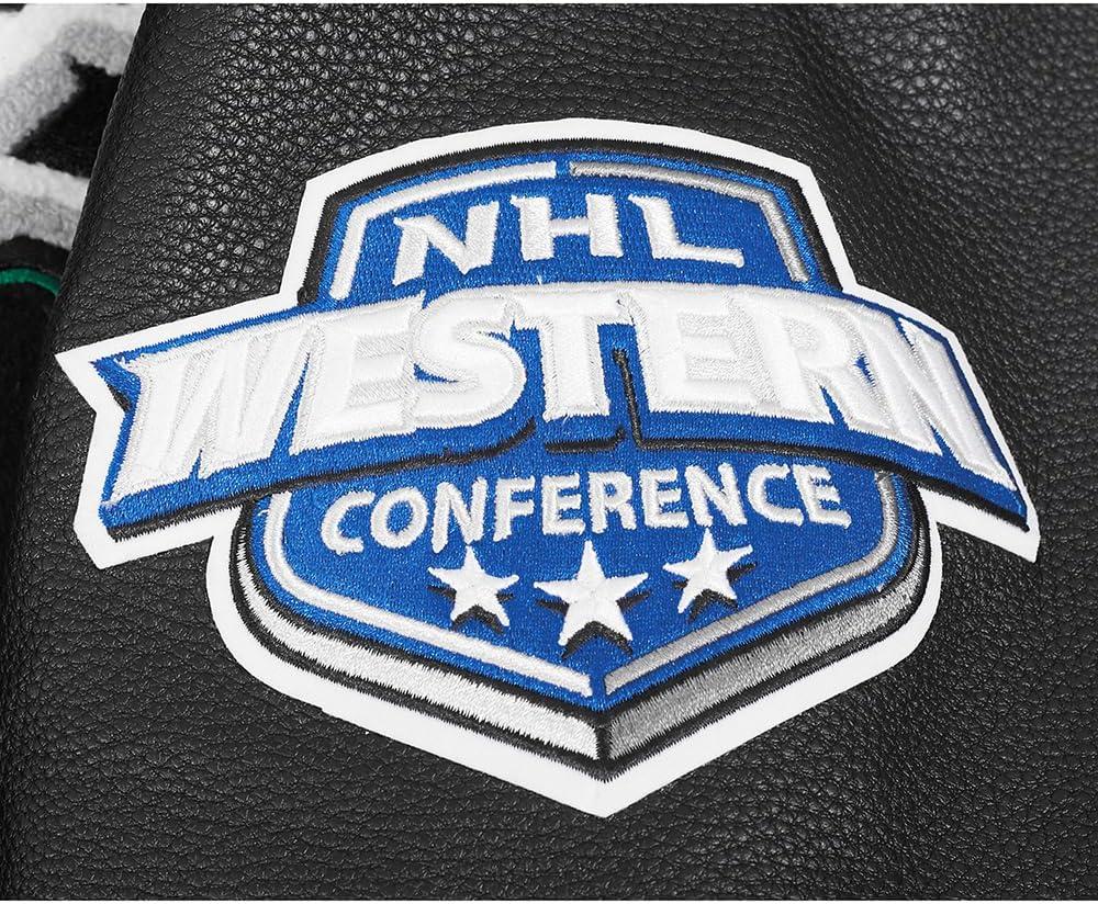 imagePro Standard Mens NHL Old English Varsity JacketBlackGray