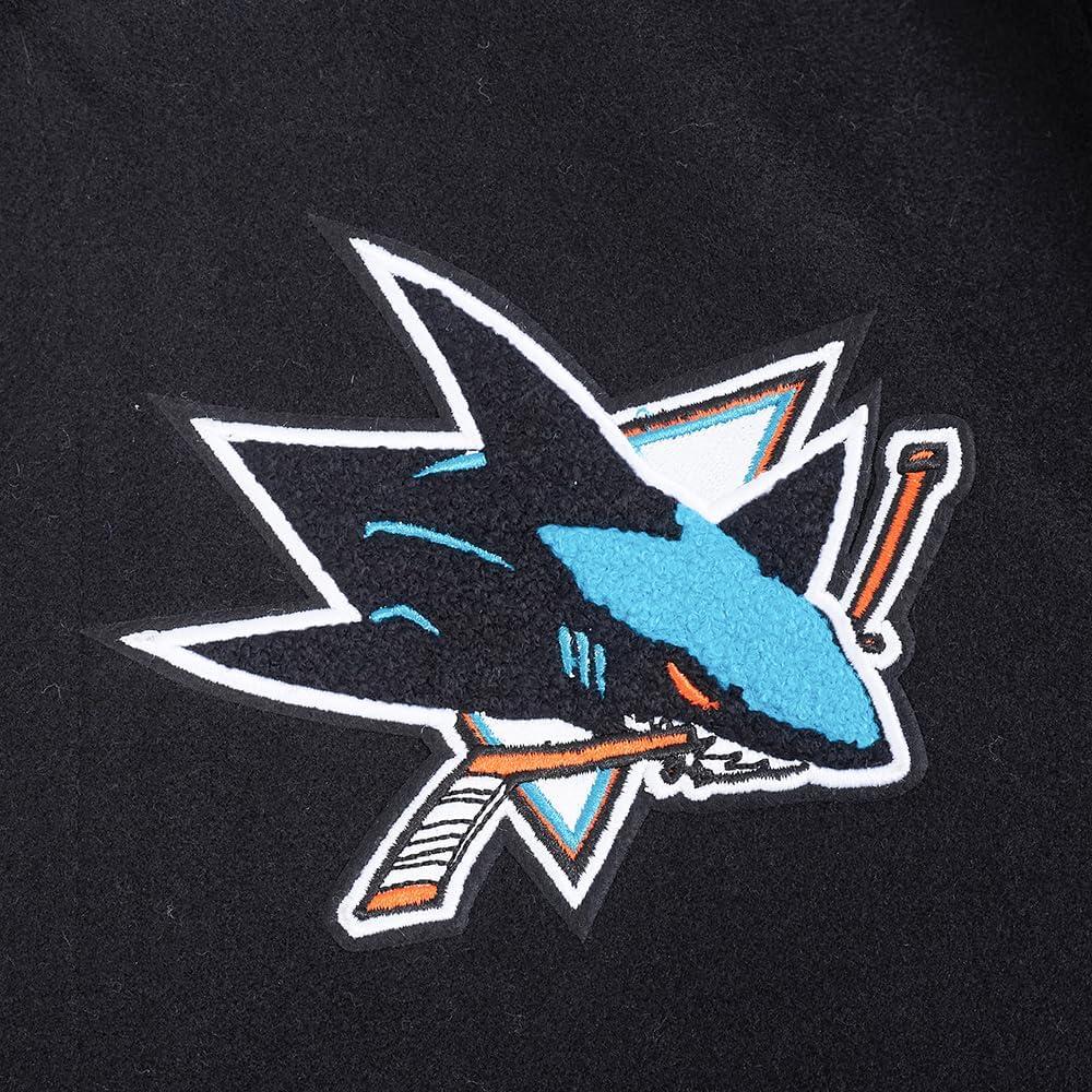 imagePro Standard Mens NHL Old English Varsity JacketBlackGray