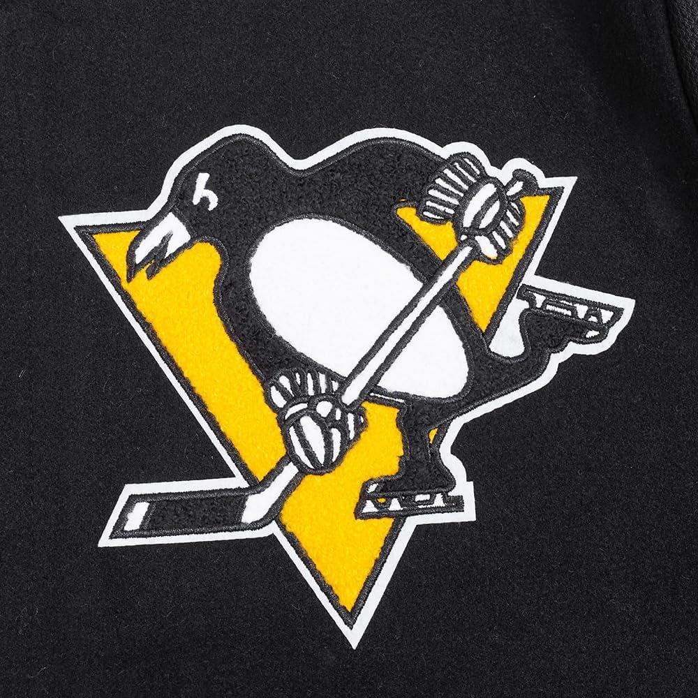 imagePro Standard Mens NHL Old English Varsity JacketBlackYellow