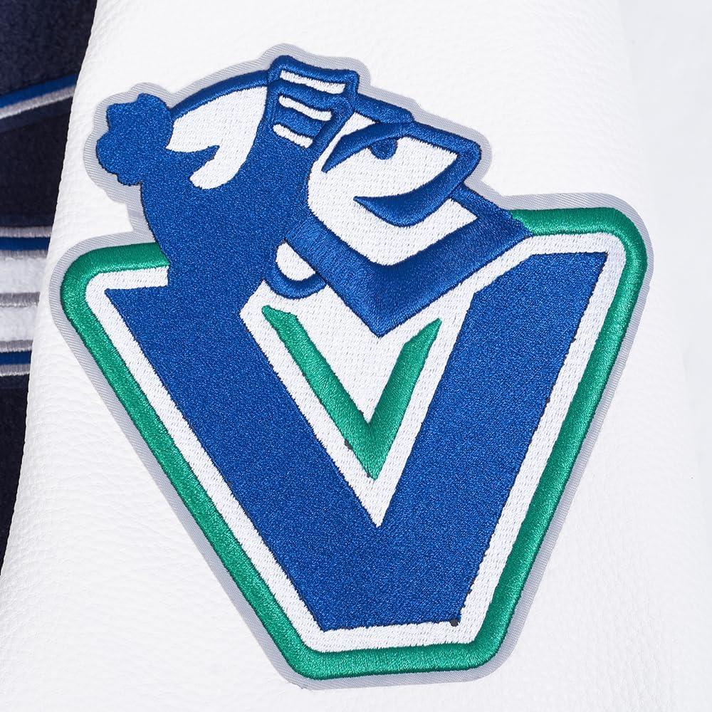 imagePro Standard Mens NHL Old English Varsity JacketMidnight NavyWhite