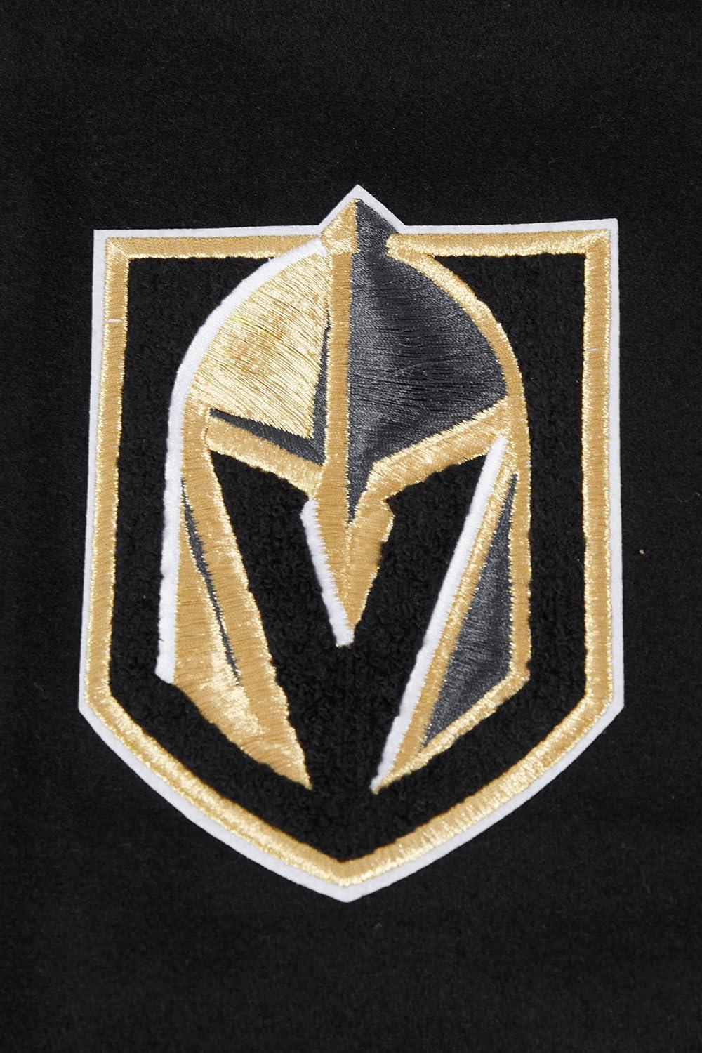 imagePro Standard Mens NHL Retro Classics Varsity JacketBlackWhite