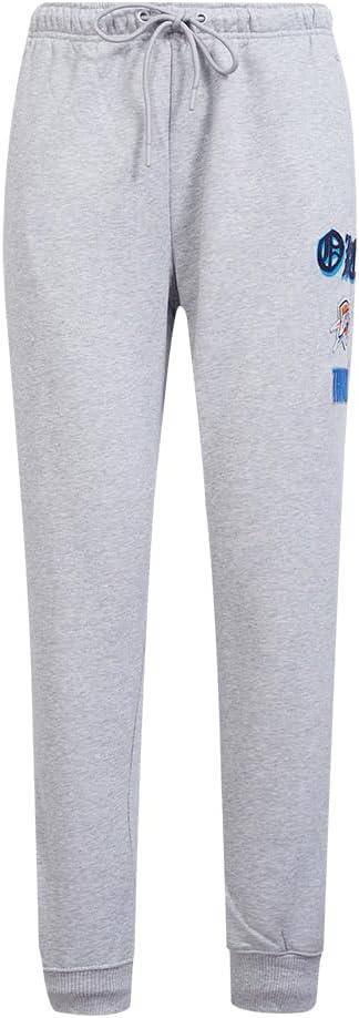 imagePro Standard NBA Womens Womens NBA Old English Brushed Back French Terry SweatpantHeather Grey
