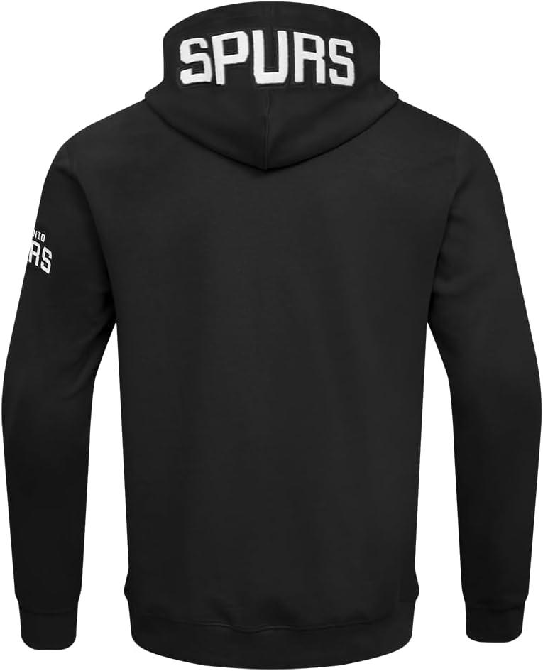 imagePro Standard NBA mens Mens Nba Classic Chenille Cotton Double Knit Full Zip HoodieBlack