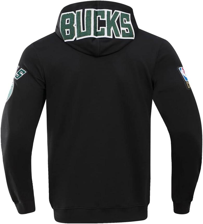 imagePro Standard NBA mens Mens Nba Classic Chenille Cotton Double Knit Full Zip HoodieBlack