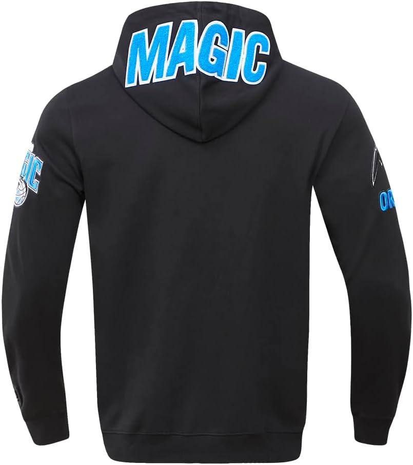 imagePro Standard NBA mens Mens Nba Classic Chenille Cotton Double Knit Full Zip HoodieBlack