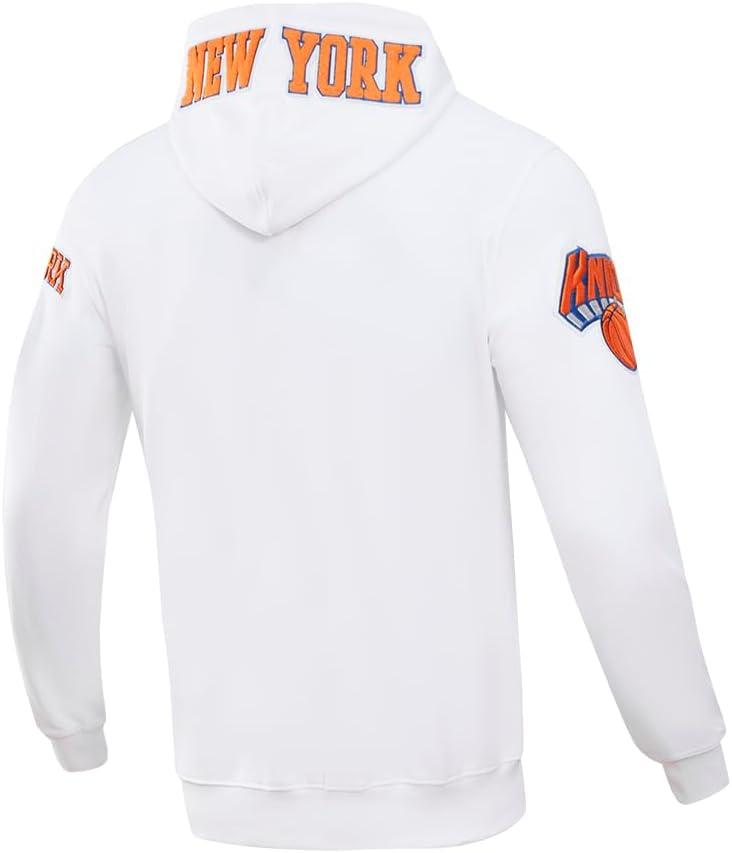 imagePro Standard NBA mens Mens Nba Classic Chenille Cotton Double Knit Full Zip HoodieWhite