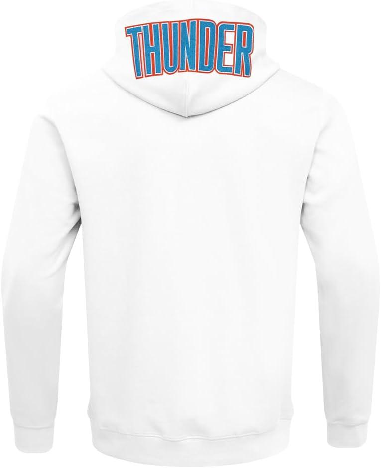 imagePro Standard NBA mens Mens Nba Classic Chenille Cotton Double Knit Full Zip HoodieWhite