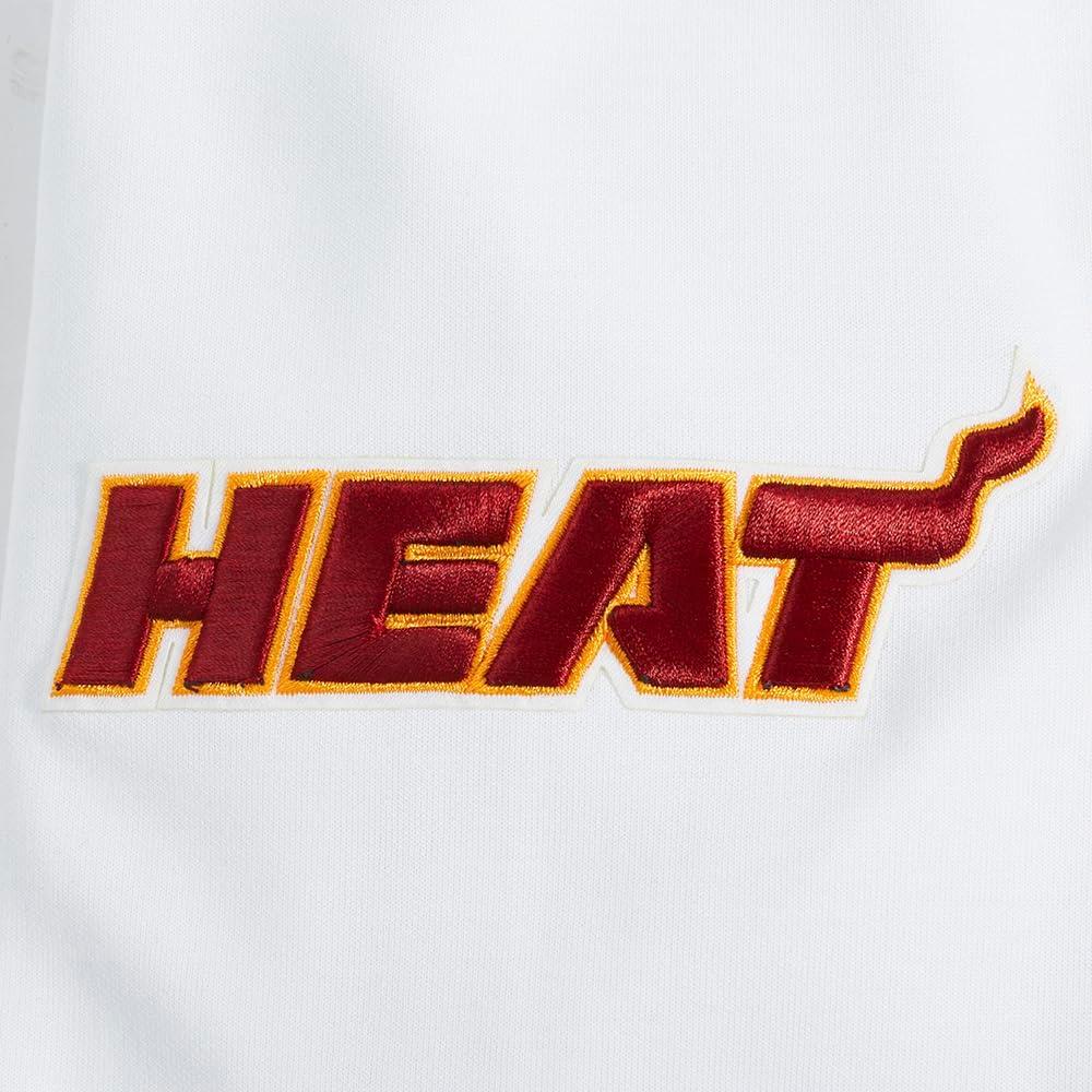 imagePro Standard NBA mens Mens Nba Classic Chenille Cotton Double Knit Full Zip HoodieWhite