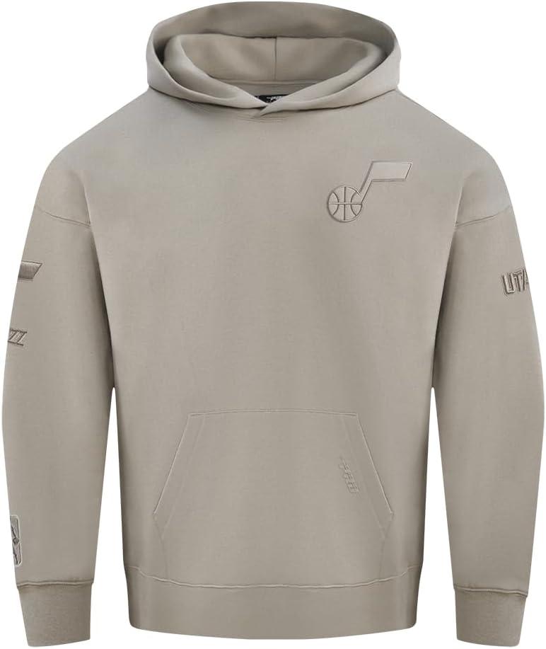 imagePro Standard NBA mens Mens Nba Classic Chenille Cotton Double Knit Full Zip HoodieWhite