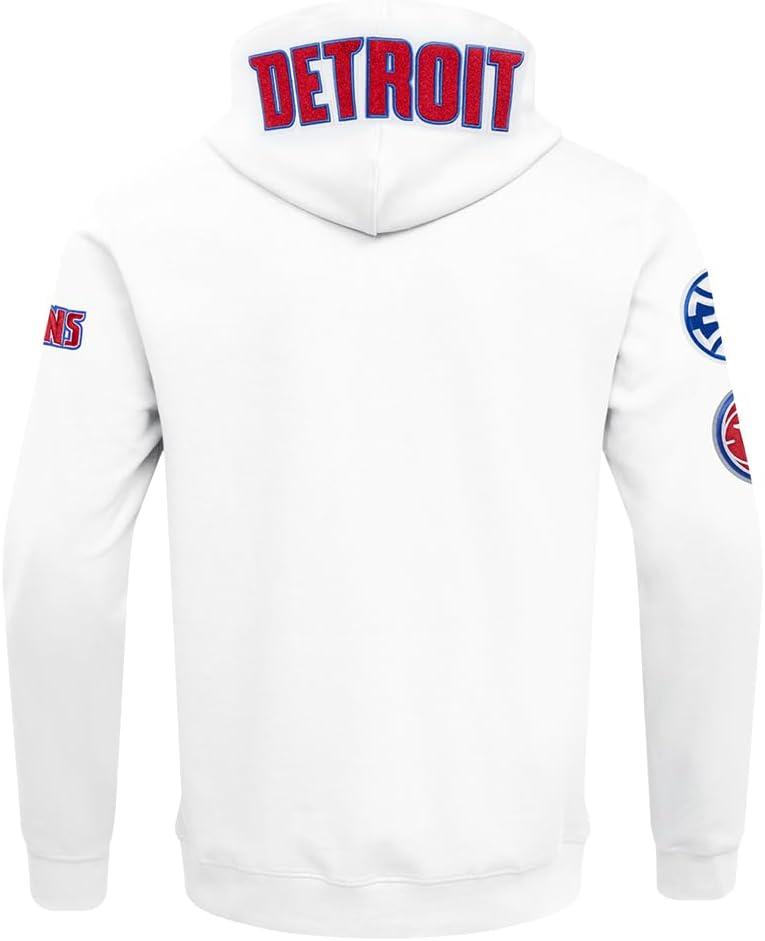 imagePro Standard NBA mens Mens Nba Classic Chenille Cotton Double Knit Full Zip HoodieWhite