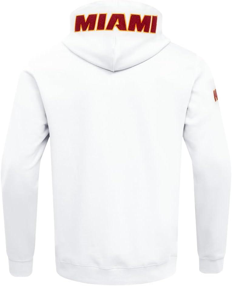 imagePro Standard NBA mens Mens Nba Classic Chenille Cotton Double Knit Full Zip HoodieWhite