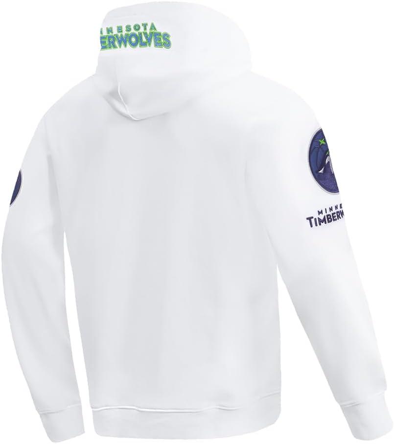 imagePro Standard NBA mens Mens Nba Classic Chenille Cotton Double Knit Full Zip HoodieWhite