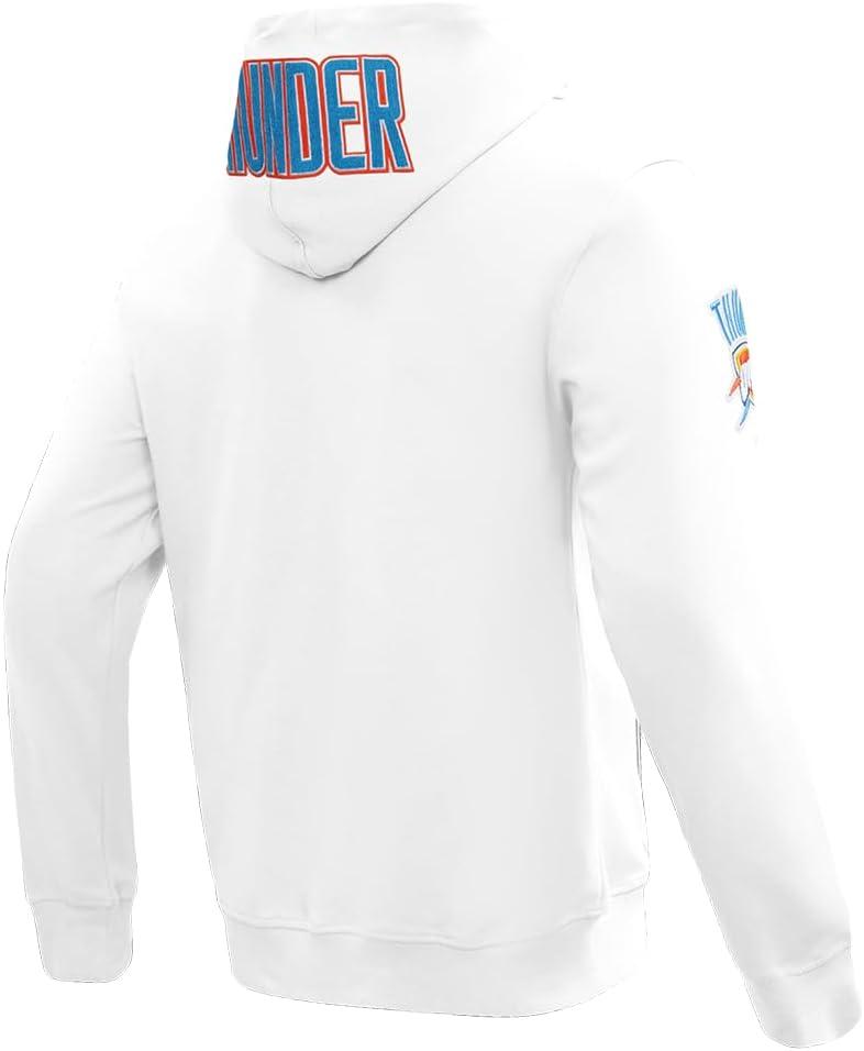 imagePro Standard NBA mens Mens Nba Classic Chenille Cotton Double Knit Full Zip HoodieWhite