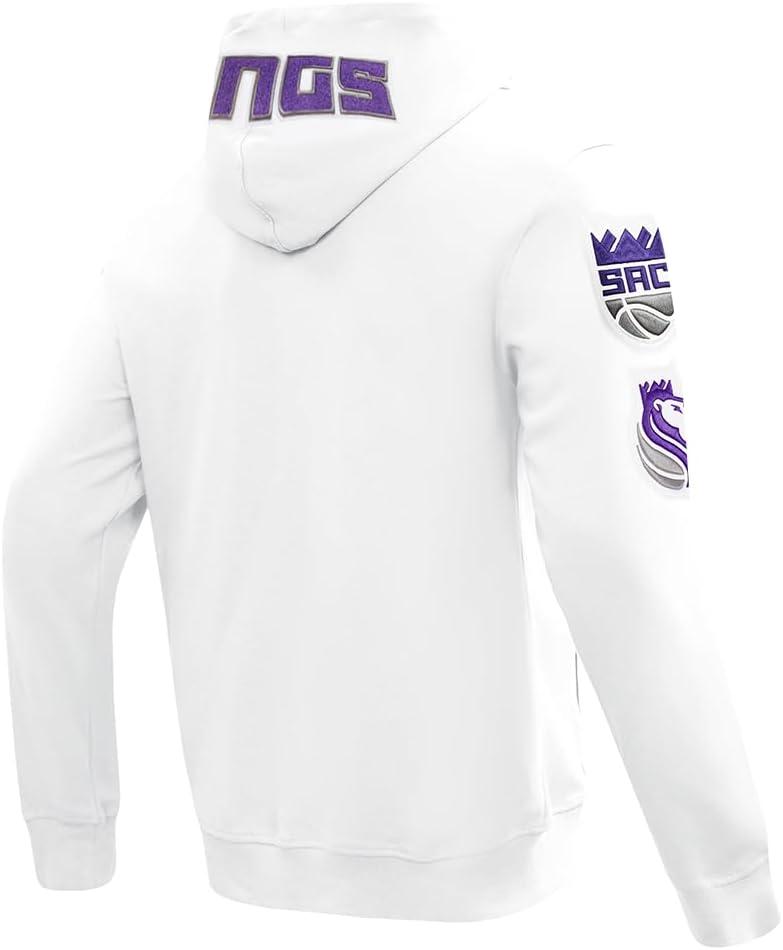 imagePro Standard NBA mens Mens Nba Classic Chenille Cotton Double Knit Full Zip HoodieWhite