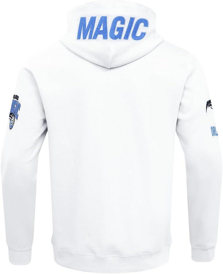 imagePro Standard NBA mens Mens Nba Classic Chenille Cotton Double Knit Full Zip HoodieWhite