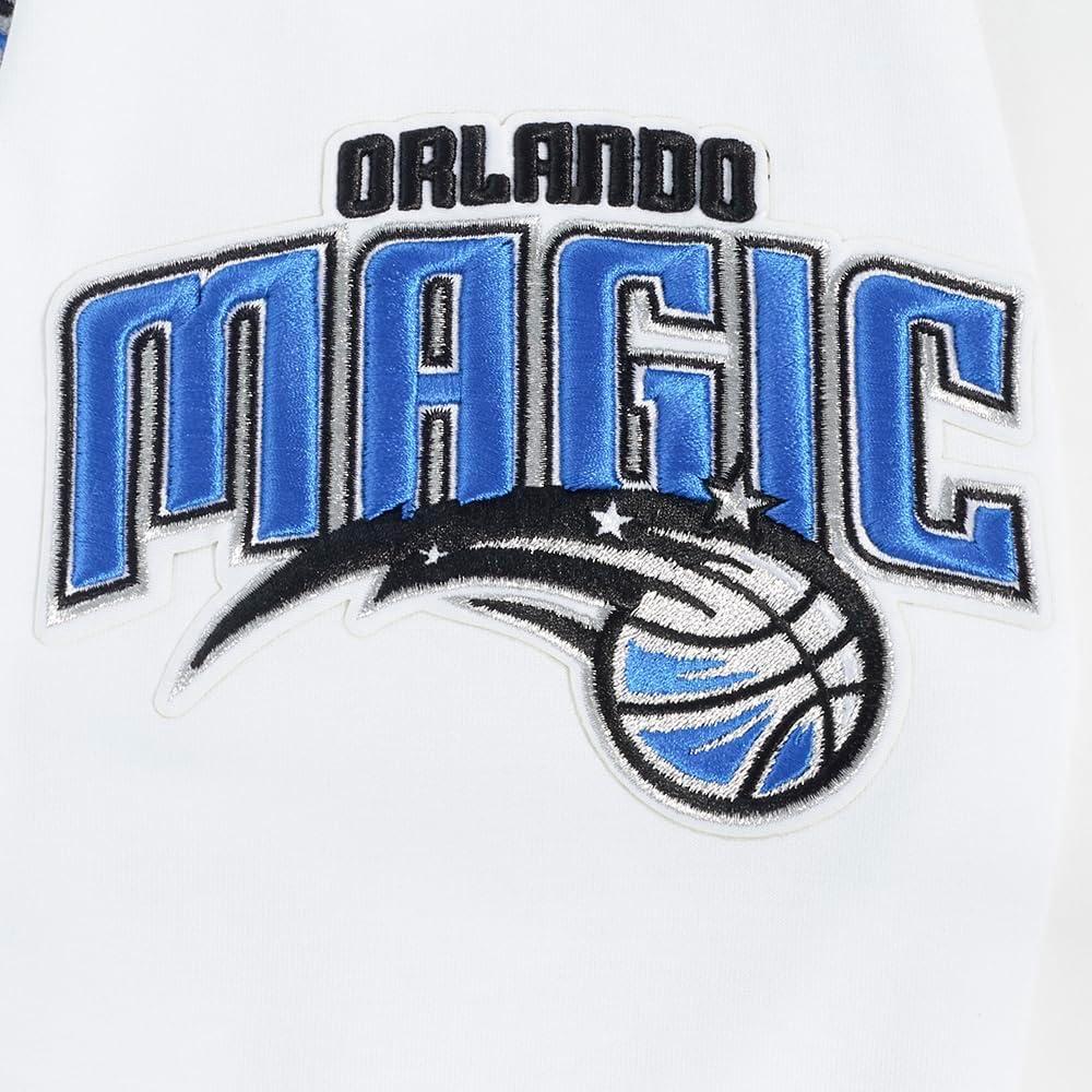 imagePro Standard NBA mens Mens Nba Classic Chenille Cotton Double Knit Full Zip HoodieWhite