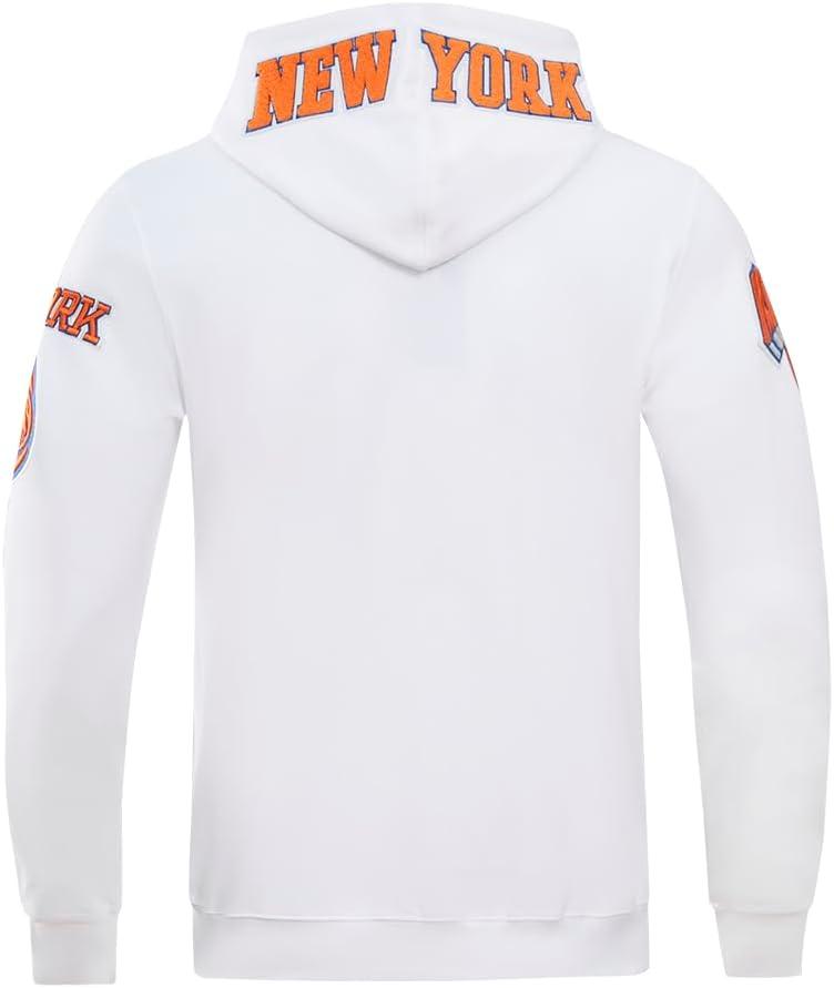 imagePro Standard NBA mens Mens Nba Classic Chenille Cotton Double Knit Full Zip HoodieWhite