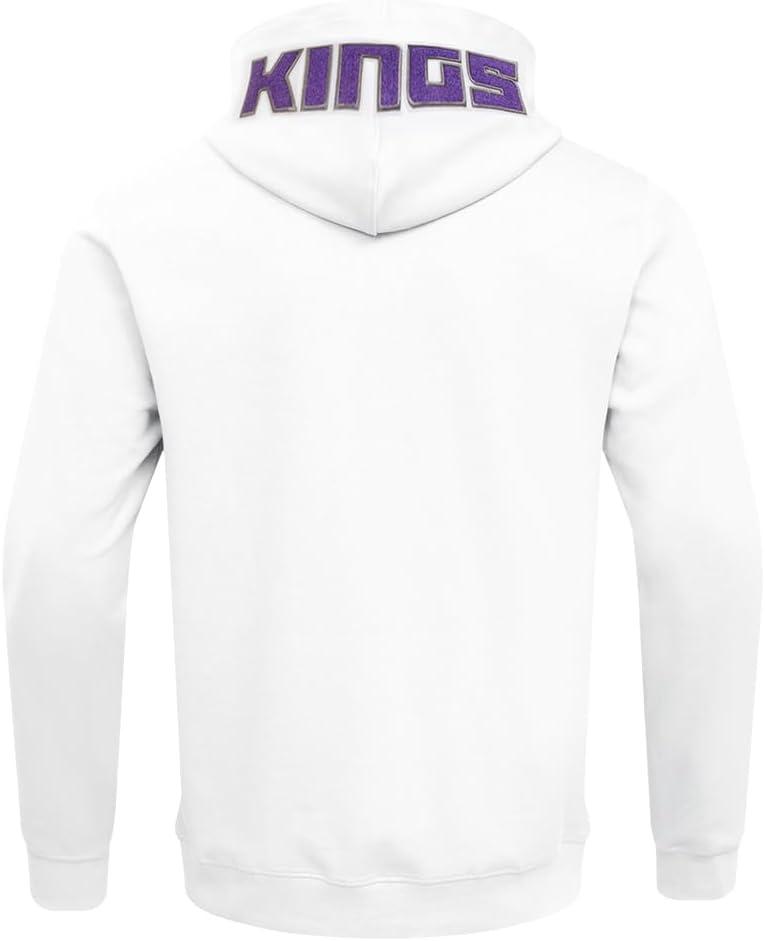 imagePro Standard NBA mens Mens Nba Classic Chenille Cotton Double Knit Full Zip HoodieWhite