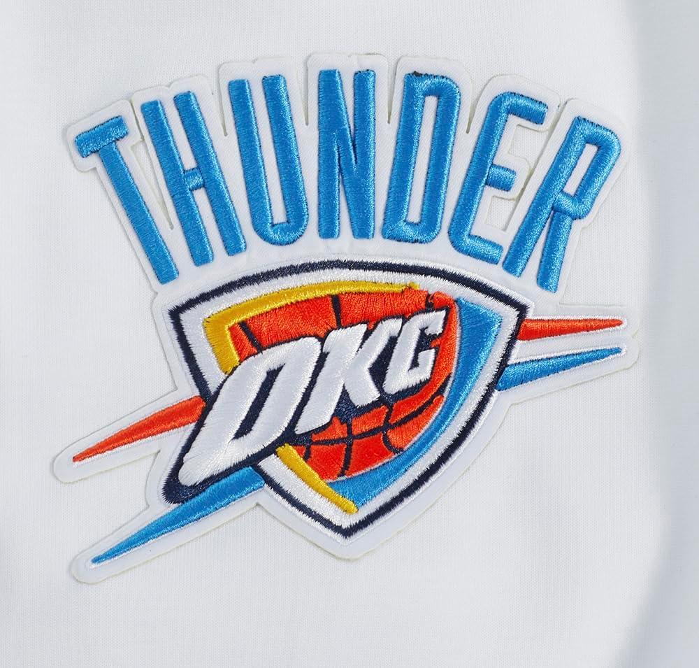 imagePro Standard NBA mens Mens Nba Classic Chenille Cotton Double Knit Full Zip HoodieWhite