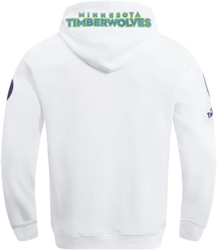 imagePro Standard NBA mens Mens Nba Classic Chenille Cotton Double Knit Full Zip HoodieWhite