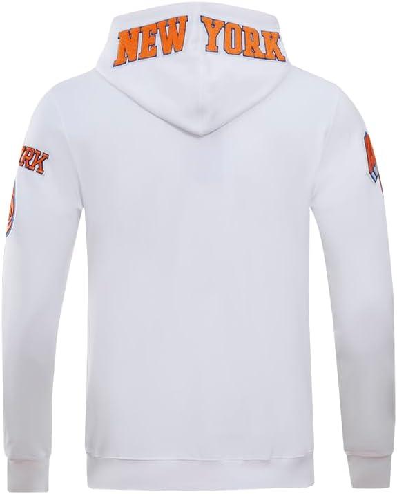 imagePro Standard NBA mens Mens Nba Classic Chenille Cotton Double Knit Full Zip HoodieWhite