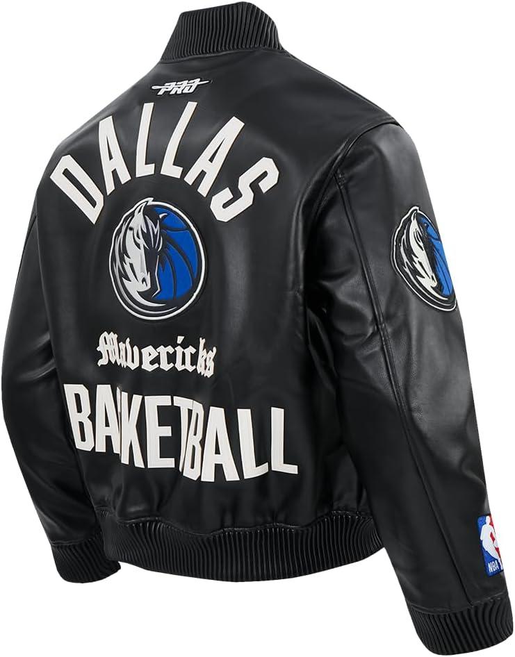 imagePro Standard NBA mens Mens Nba Modern Originals Leather JacketJet Black