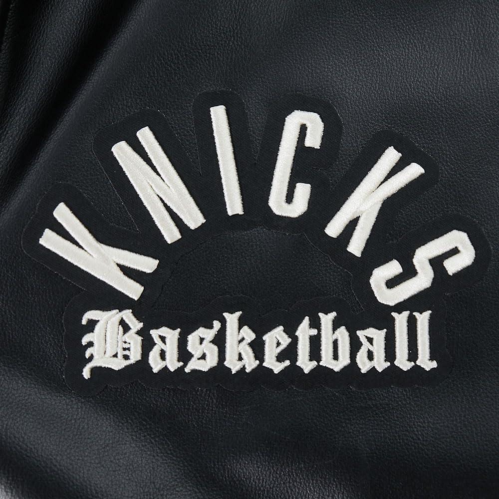 imagePro Standard NBA mens Mens Nba Modern Originals Leather JacketJet Black