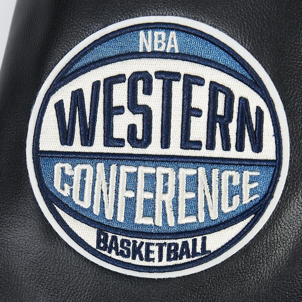 imagePro Standard NBA mens Mens Nba Modern Originals Leather JacketJet Black