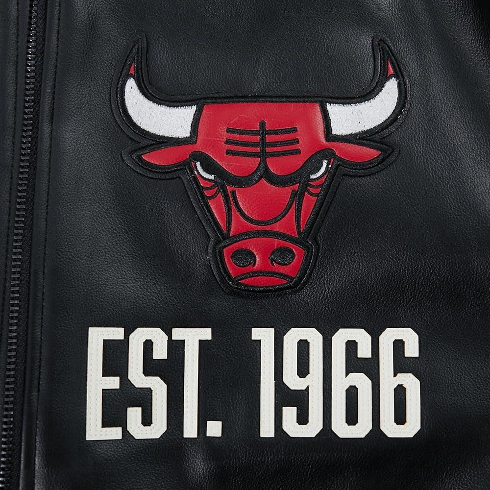 imagePro Standard NBA mens Mens Nba Modern Originals Leather JacketJet Black