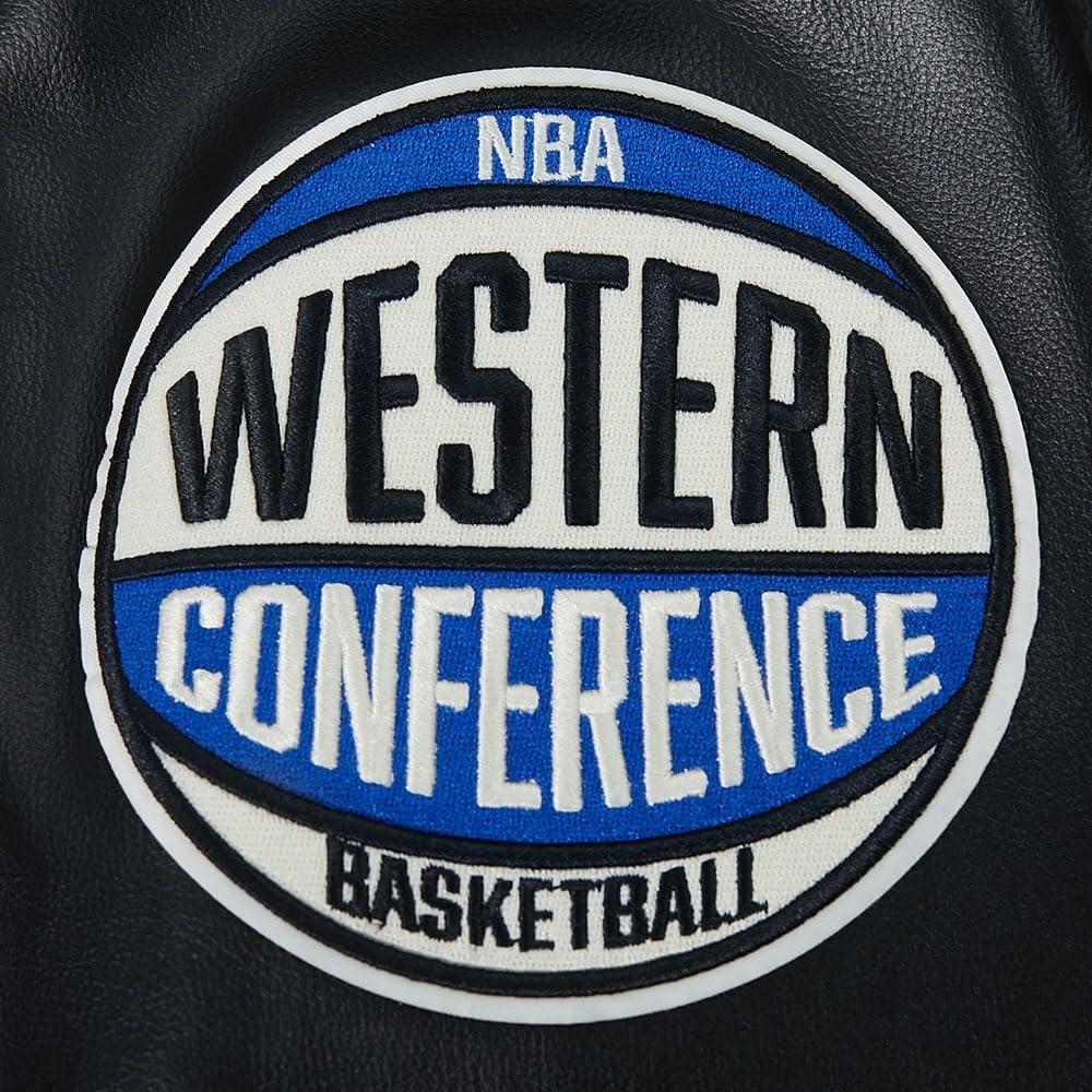 imagePro Standard NBA mens Mens Nba Modern Originals Leather JacketJet Black