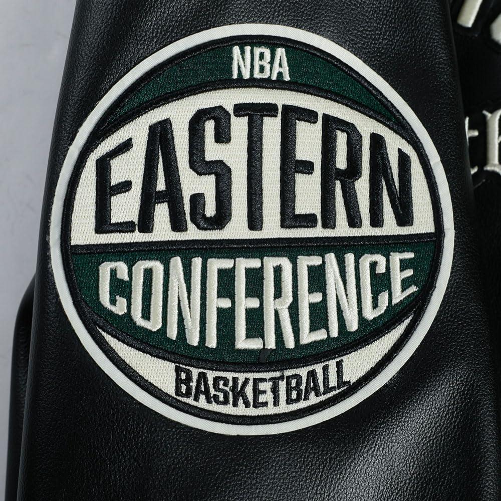imagePro Standard NBA mens Mens Nba Modern Originals Leather JacketJet Black