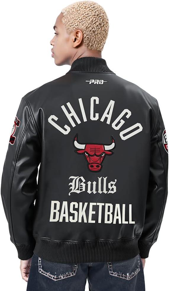 imagePro Standard NBA mens Mens Nba Modern Originals Leather JacketJet Black