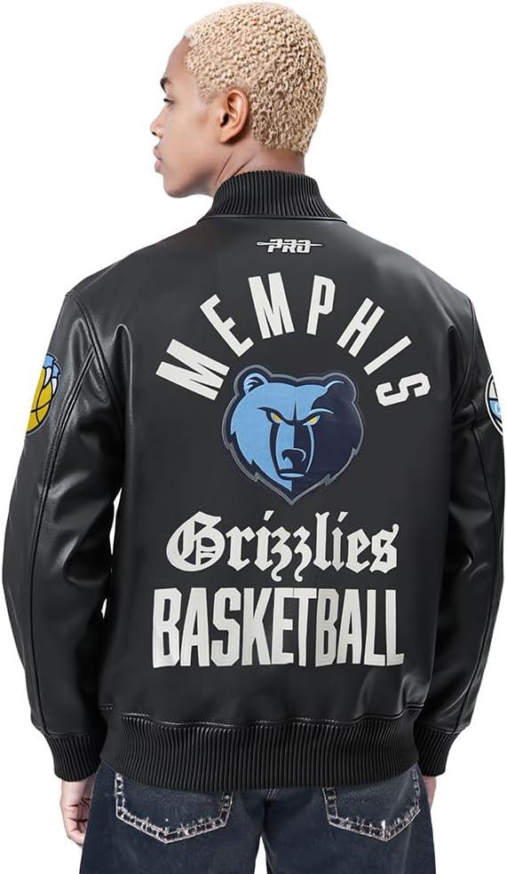 imagePro Standard NBA mens Mens Nba Modern Originals Leather JacketJet Black