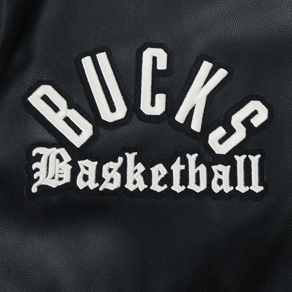 imagePro Standard NBA mens Mens Nba Modern Originals Leather JacketJet Black