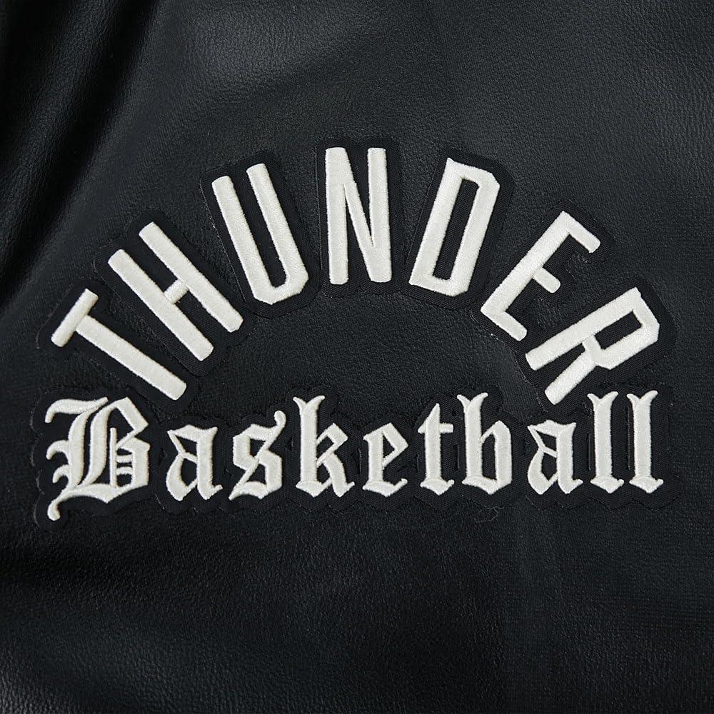 imagePro Standard NBA mens Mens Nba Modern Originals Leather JacketJet Black