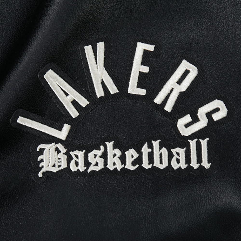 imagePro Standard NBA mens Mens Nba Modern Originals Leather JacketJet Black