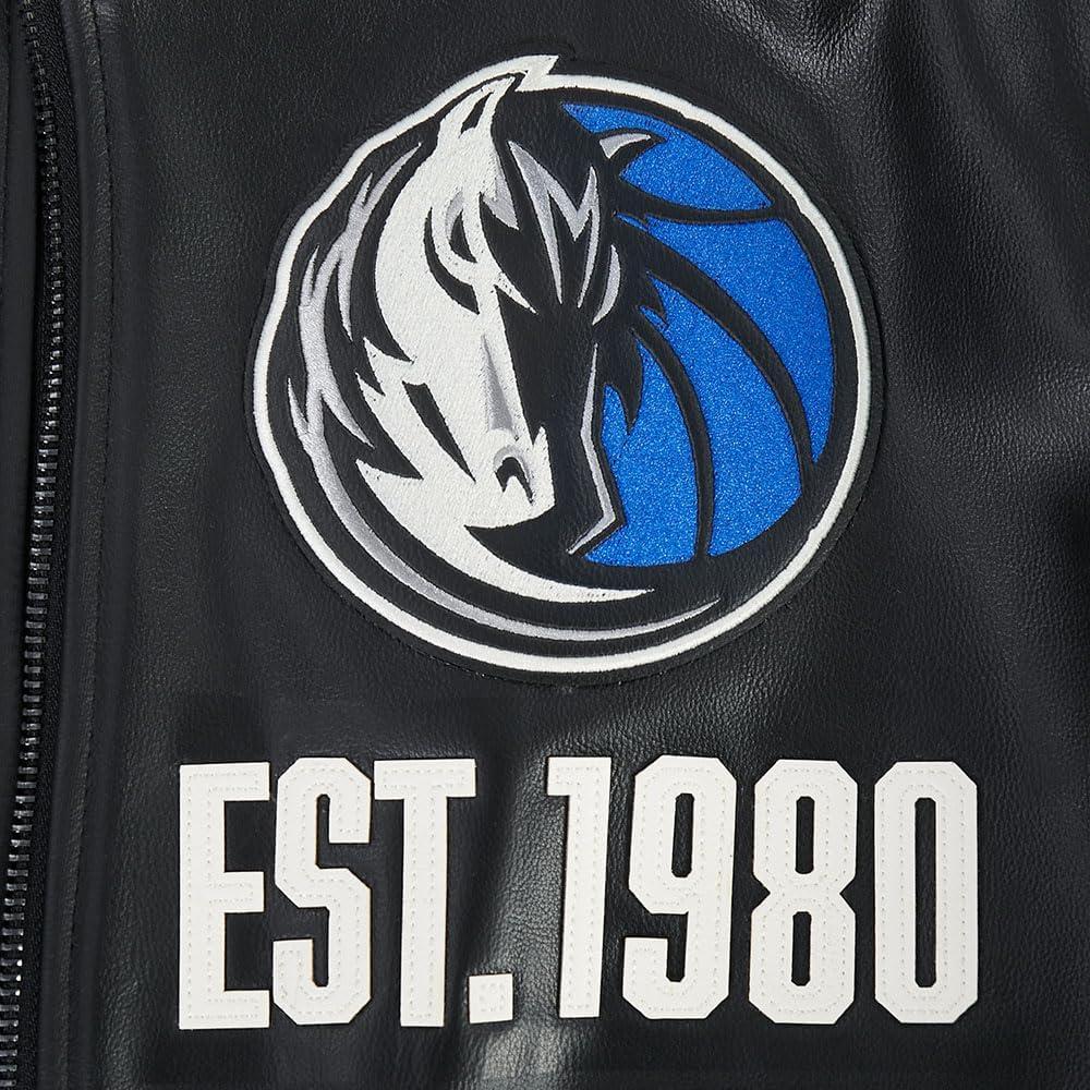 imagePro Standard NBA mens Mens Nba Modern Originals Leather JacketJet Black