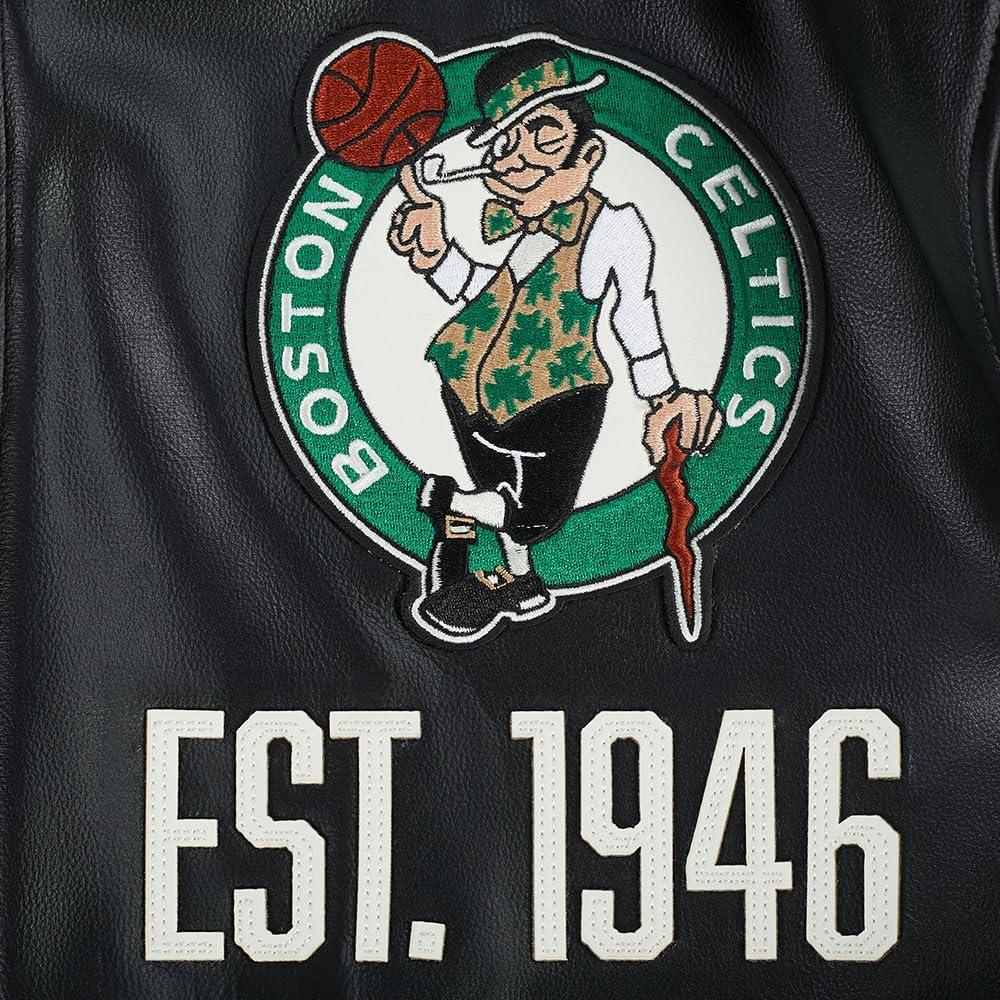 imagePro Standard NBA mens Mens Nba Modern Originals Leather JacketJet Black