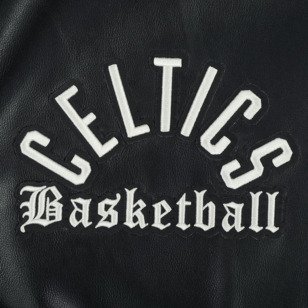 imagePro Standard NBA mens Mens Nba Modern Originals Leather JacketJet Black