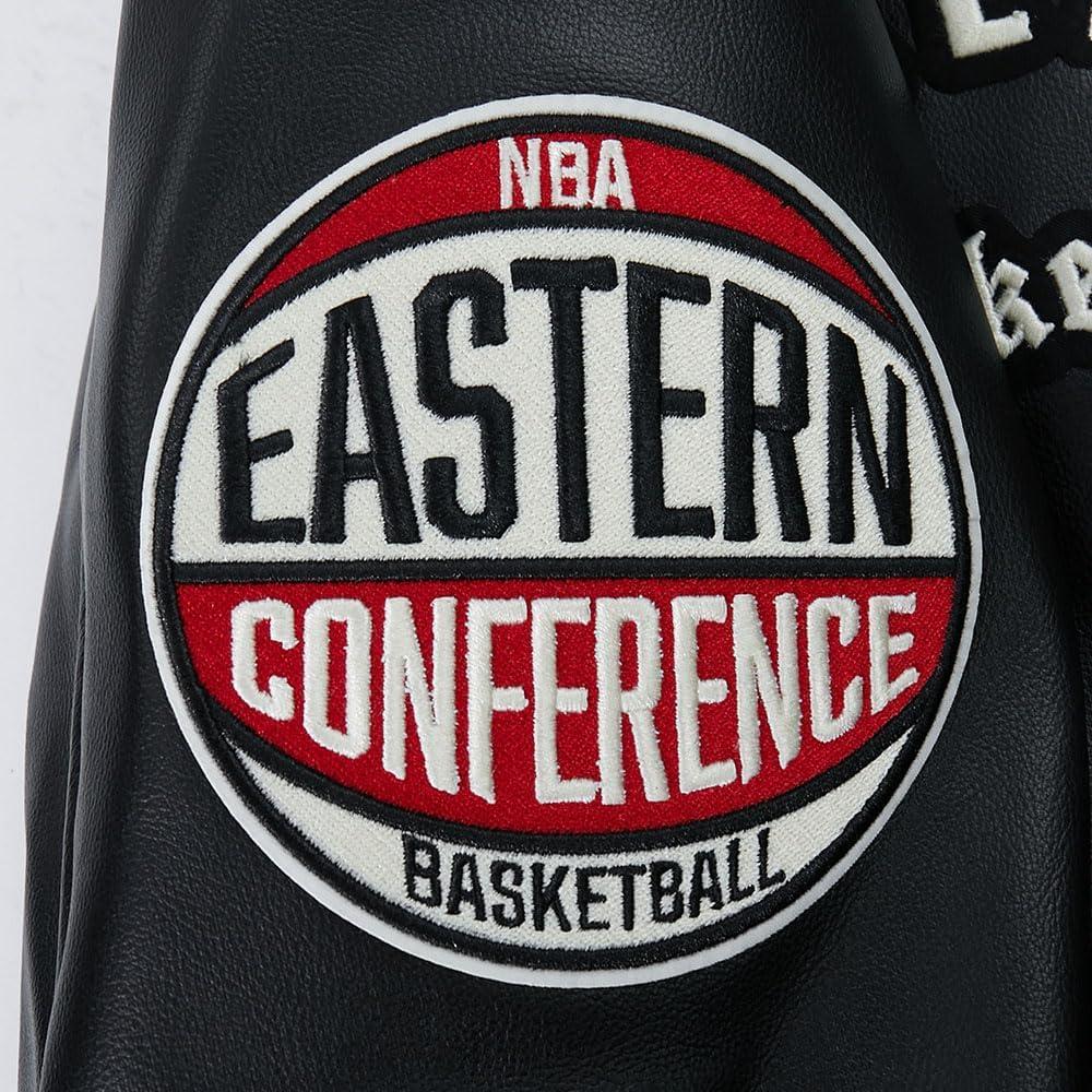 imagePro Standard NBA mens Mens Nba Modern Originals Leather JacketJet Black
