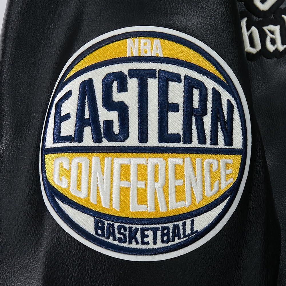 imagePro Standard NBA mens Mens Nba Modern Originals Leather JacketJet Black