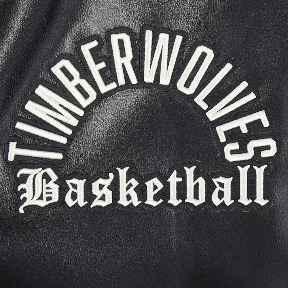 imagePro Standard NBA mens Mens Nba Modern Originals Leather JacketJet Black